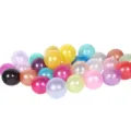 10 inch pearlescent latex balloons colorful party decoration assorted wholesale pack - Multicolor