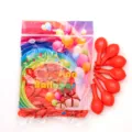 Ballons en latex rouge nacré de 10 pouces 1.2g pour décoration de fête d'anniversaire de mariage. - 100 Pièces/Paquet / Rouge