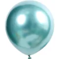 Globo de látex metálico de 10 pulgadas globo de fiesta cromado perlado decoración - Pack de 50 / Verde