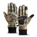 Camouflage winter ski gloves for men and women, windproof thermal riding gloves touch. - One Size / Yellow Camouflage