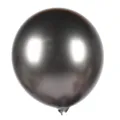 10 zoll metallisch latex luftballon dunkelgrau perle geburtstag party deko hochzeit - 50 Stück / Metallscharz