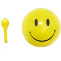Palloncini in lattice giallo smiley addensati da 5 pollici simpatici stampati cartoni animati - Faccia Sorridente Stampata in Alto / Confezione da 100 / Giallo