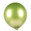 Globo De Látex Verde Metálico De 10 Pulgadas Globo De Fiesta Perlado Brillante SKU - Pack de 50 / Verde Fruta