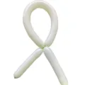 White 260 long magic latex balloon twisted into ribbon shape for party birthday decoration. - Macaron Green
