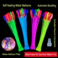 Lot de ballons d'eau magiques à remplissage rapide avec raccord pour jeux d'été. - 3 Bottes 111 Pièces Paquet / Multicolore Mélangé