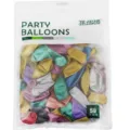 Globos de Látex Metálico de 10 Pulgadas 50 Pzas Globo Cromado Perlado Decoración Fiesta - Pack de 50 / Multicolor