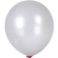Ballon en latex perlé de 12 pouces blanc argent pour décoration de mariage et anniversaire SKU - Blanc perle