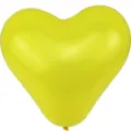 Yellow heart shaped latex balloon for party decoration wedding engagement romantic events. - 100 Pieces/Pack / Yellow