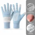 Winddichte thermische fiets handschoenen met touchscreen vingers voor buitensporten en kou. - Eén maat / CH Lang Etiket Blauw