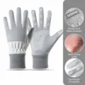 Waterdichte winddichte thermische wintersport touchscreen handschoenen voor dames en heren - Eén maat / CH Lang Etiket Grijs