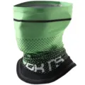 Ice silk sun protection neck gaiter, cycling face mask, green and black variant model. - Green Face Mask