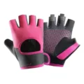 Dames vingerloze fitness handschoenen, ademende sportuitrusting voor fietsen en gym training. - M / Luchtlaag Roze