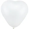 Globo de latex en forma de corazon blanco para boda fiesta y decoracion de cumpleanos romantico. - Blanco Macarrón