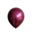 Ballon métallique rouge cerise, ballon chromé brillant pour mariage et décoration de fête. - 50 ballons 10 pouces rouge cerise