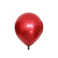 Ballon en latex rouge pour décoration de fête de mariage, éclat métallique, hélium. - 10 pouces 50 pièces/paquet / Rouge Chanel