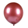 Globo de látex metálico de 12 pulgadas en rojo burdeos para fiestas y decoración de bodas. - 50 Piezas / Rojo Metálico