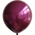 Ballon chrome rouge cerise pour décoration de fête, ballon en latex brillant mariage deco - 18 Pouces 25 Pièces Paquet