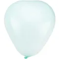 Light blue heart shaped latex balloon, romantic wedding and party decoration prop item. - Macaron Blue