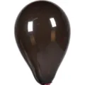 Ballon mat marron foncé 5 pouces ballon en latex épais pour mariage fête décoration - Paquet de 200 Pièces / Noir