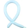 Light blue 260 twisting balloon for DIY party decoration, long magic balloon setup. - Macaron Blue