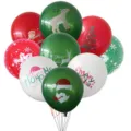 Christmas latex balloons set colorful festive party decoration thicked props wholesale - Christmas Mixed Print