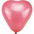 Pink heart-shaped latex balloon for romantic party and wedding decoration setup. - Macaron Red