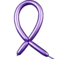 Metallic purple long twisting latex balloons for party decoration, wedding, and magic modeling. - Metallic Purple