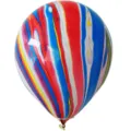 Ballon en latex epais de 10 pouces motif marbre agate fete mariage decoration deco - 100 Pièces/Paquet / Agate colorée