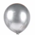 Globo De Látex Plateado Metálico 12 Pulgadas Engrosado Brillante Fiesta Boda Sku - 50 Piezas / Plata Metálica