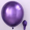 12 Zoll chrom lila Latex Ballon metallisch glänzender Ballon für Party Hochzeit Geburtstag - 50 Stück/Packung / Lila