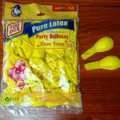 Ballons en latex jaune paquet de 100 pieces pour decoration de fete, mariage et anniversaire. - 100 Pièces/Paquet / Jaune