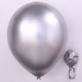 Verstärkte metallsilber Latex Luftballons 12 Zoll Chrom Ballons für Party Hochzeit Deko - 50 Stück/Packung / Silber