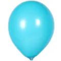 Ballon en latex mat de 10 pouces, ballon rond épais cyan pour décoration de fête d'anniversaire. - 100 Pièces/Paquet / Bleu lac