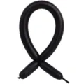 Black long magic balloon latex twisted ribbon shape for party and wedding decoration SKU. - Black