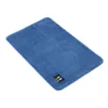 Alfombra de baño azul suave y absorbente felpudo antideslizante para baño dormitorio cocina hogar - 40*60cm / Azul con Etiqueta