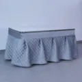 Grey quilted futon cover for kotatsu table, extra soft and thick warm table cloth decor. - 80*140cm/138cm / Zipper Super Soft Thickened Gray