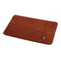 Alfombra de suelo rectangular marrón antideslizante, felpudo de felpa suave para baño, dormitorio y cocina. - 40*60cm / Marrón con Etiqueta