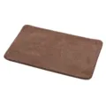 Alfombra de baño marrón antideslizante felpudo suave absorbente para dormitorio y baño de casa - 40*60cm / Marrón