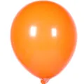 Ballon en latex orange 10 pouces rond fini mat épaissi décoration de fête d'anniversaire - 100 Pièces/Paquet / Orange