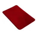 Alfombrilla de baño roja mullida, alfombra antideslizante absorbente suave para dormitorio. - 40*60cm / Burdeos