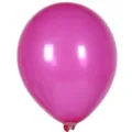Ballon en latex mat rond de 10 pouces ballon de couleur unie épais pour fête d'anniversaire - 100 Pièces/Paquet / Magenta