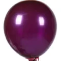 5-Inch Thick Pearlescent Latex Balloon Shiny Dark Purple Party Wedding Decoration Items - 200 Pieces/Pack / Pearlescent Grape Purple