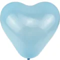 Light blue heart latex balloon for wedding party decoration, romantic love balloon single item SKU - 100 Pieces/Pack / Light Blue