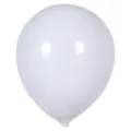 White latex balloon 10 inch for wedding party birthday celebration decoration setup. - 100 Pieces/Pack / White