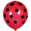 12-inch thickened polka dot latex balloon red black dots for party wedding decor - Red with Black Dots