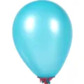 Blue pearl latex balloon 5 inch with pink stick for party decoration and birthday setup - 200 Pieces/Pack / Pearlescent Lake Blue