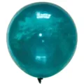 10 inch thick retro dark turquoise latex balloon for birthday party and wedding decoration - 100 Pieces/Pack / Translucent Teal