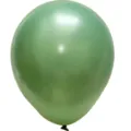 10 Inch Thick Retro Green Latex Balloons for Birthday Party Wedding Decoration Supplies - 100 Pieces/Pack / Pearl Bean Green
