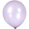 12-inch pearlescent latex balloon in light purple, ideal for wedding party and birthday decor. - Pearlescent Light Purple