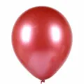 Globo de látex rojo metálico engrosado para fiesta de cumpleaños y decoración bodas. - 50 Piezas / Rojo Metálico